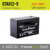 12V 9Ah GTAG12-9 Global Power แบตเตอรี่แห้ง Battery Lead Acid SLA VRLA AGM