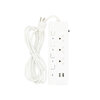 ปลั๊กไฟ ปลั๊กพ่วง 3 ช่อง 4 สวิตซ์ 2usb ( 3.1A MAX ) 3 เมตร มาตรฐาน มอก. รุ่น P432U VOX