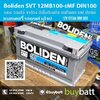 Boliden โบลิเด้น ราคา แบตเตอรี่ รถยนต์ แบตแห้ง 12MB100 DIN100 SMF SILVERTECH 100 แอมป์