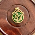 จี้เหรียญรูลายมังกร พิธีสวดพระคาถาเงินล้าน ลพ.เล็ก วัดท่าขนุน