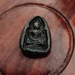 พระพิมพ์กลีบบัวสะดุ้งกลับ เนื้อยาจินดามณีผสมผงวิเศษคลุกรัก เสก 4 วาระ ลพ.เล็ก วัดท่าขนุน