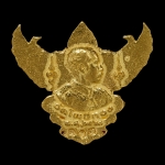 ครุฑทองคำลงยาพิมพ์เล็ก รุ่น เปิดขุทรัพย์ อ.วราห์ วัดโพธิทอง ปี 60 No.113