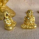 พระมหากัจจายนะ รูปทอง (เนื้อสัมฤทธิ์ชุบทอง) อธิษฐานจิตโดย หลวงพ่อเล็ก วัดท่าขนุน ปี 63