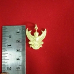 จี้ครุฑ หลังยันต์ อ.วราห์ วัดโพธิทอง (กะไหล่ทอง) ขนาด 3 ซม.