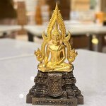 สมเด็จองค์ปฐม ขนาดบูชาหน้ารถ หน้าตัก 3 ซม.(1 ใน 56 องค์) หลวงพ่อเล็ก วัดท่าขนุน หลวงพ่อบ๊ะ พุทธาภิเษก วัดพระพุทธบาทถ้ำป่าไผ่