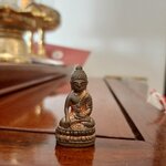 พระกริ่งจักรพรรดิ์มนต์พระกาฬ เนื้อนวโลหะแก่ทองคำนำฤกษ์ วัดหัวเด่น ลพ.เล็กร่วมเสก