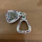 กรอบเงิน 1ใบ สำหรับเลี่ยม พระปิดตามหาเศรษฐีเงินล้าน วัดท่าขนุน ปี 53