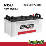 แบตเตอรี่ รถยนต์ N150 Ultra N150 150Ah แอมป์