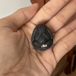 พระปิดตาหลังเบี้ย no.105 ฝังกัลปังหาดำ 1 ใน 168 องค์ครูบากฤษดา วัดสันพระเจ้าแดง อธิษฐานจิต