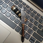 มีดหมอคลื่นคำราม รุ่น2 วัดนาเดื่อ ลพ.หนุนเสก ปี 61 (5นิ้ว)