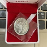 เหรียญหลวงพ่อธุดงค์เนื้อเงิน (ลป.ปู่ปาน ลพ.ฤาษีลิงดำ ลพ.ฤาษีลิงขาว ลพ.ฤาษีลิงเล็ก) วัดเขาวงถ้ำนารายณ์ ลพ.เล็ก วัดท่าขนุนร่วมเสก