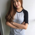 เสื้อเปล่า TK : เทาสโลปดำ