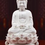 พระยูไล (สัมโภคกาย) พอร์ซเลน สูง 10“ หลวงพ่อบ๊ะ วัดโพธิลังการ์