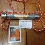 ตะกรุดวัวกินนมเสือ ผงใบลาน มีเกศา ลป.ม่วง วัดยางงาม