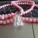 พระกริ่งจักรพรรดิกิมบ่เซี้ยง (เนื้อเงิน) พร้อมประคำ ลต.ม้าร้อยเอง