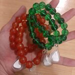 ประคำข้อมือหลวงตาม้า จี้พระผงจักรพรรดิ หลวงปู่ทวด