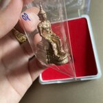 สมเด็จองค์ปฐมปางพระนิพพาน เนื้อชนวนทองคำ เงินมหาสะท้อน จีวร ลพ.ฤาษี ยาวาสนาจินดามณี พระธาตุข้าวบิณฑ์ (ชุดกรรมการ)