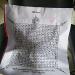 ผ้ายันต์ค่ายกล มนต์พระกาฬ ลพ.เอก ขนาด 15.2x 16 นิ้ว