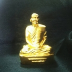 พระบูชาหลวงพ่อฤาษีลิงดำ ปิดทองคำแท้ ฐาน 2.5 นิ้ว