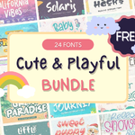 Cute & Playful Font Bundle