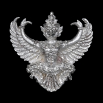 ครุฑ ๙ หน้ามหาเศรษฐี เนื้อเงินพิมพ์เล็ก no.๑๑๖ ปี ๕๓ พระอาจารย์วราห์ วัดโพธิทอง