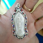 เหรียญฉลองพระอุปัชฌาย์ (เหรียญเลื่อนฯ) เลี่ยมเงิน (พร มหาสะท้อน พ.ย.63) กรรมฐาน 3 วัน พระพุทธเจ้า 28 พระองค์เสด็จ