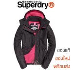 เสื้อกันหนาว Superdry Original Windcheater Jacket - Charcoal Marl/Punk Pink ของแท้ พร้อมส่งจากไทย