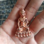 พระกริ่งจินดามณีมนต์พระกาฬ (เนื้อชุบนาก,ชมพูทิพย์) ลพ.เล็กเททอง เข้าพุทธาภิเษกวัดท่าขนุน