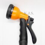 ฝักบัวฉีดน้ำ รดน้ำต้นไม้ ล้างรถ ปรับได้ 8 แบบ (สีส้ม) ส่งจากประเทศไทย