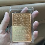 แผ่นยันต์เกราะเพชรเนื้อทองทิพย์ วัดท่าขนุน แผ่นใหญ่ (พิธีพระพุทธเจ้า 28 พระองค์เสด็จ)