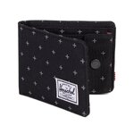 กระเป๋าสตางค์ Herschel Supply Roy Coin Wallet - Black Gridlock with RFID Blocking ของแท้ พร้อมส่ง