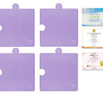 ชุดเซ็ต AntPad สีม่วงพาสเทล 4 แผ่น