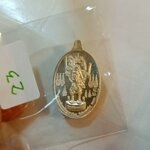 เหรียญเม็ดแตงเนื้อเงิน ท้าวเวสสุวรรณ หลังหุ่นพยนต์ตัวครู รุ่น จตุรพิธพรชัย 2