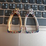 กรอบพระกริ่งสะท้านไตรภพ (กรอบเงินชุบทองลงยา)วัดท่าขนุน ปี 63