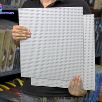 W8808GR แผ่น Plate ขนาด 40x40 Cm.สีเทาอ่อน