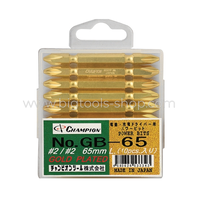 แชมเปี้ยน : ดอกไขควงลม 2 หัว PH2 x 65 mm. (No. GB-65) จำนวน 10 ดอก (1 กล่อง)