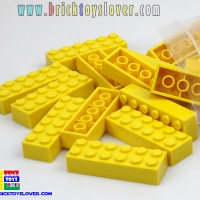 BRT026Y ตัวต่ออิสระสีเหลืองขนาด 2x6 ปุ่ม น้ำหนัก 100 กรัม