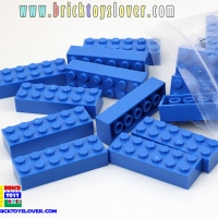 BRT026BL ตัวต่ออิสระสีน้ำเงิน ขนาด 2x6 ปุ่ม น้ำหนัก 100 กรัม