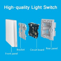 Xiaomi Aqara Wall Switch Zero Line Version (Two Button) - สวิทซ์ไฟบ้าน (ใช้สาย N 2 ปุ่ม)