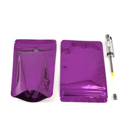 ถุงซิปล็อคก้นตั้ง สีม่วงเงา