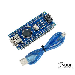 Arduino Nano 3.0 Mini USB รุ่นใช้ชิป CH340 พร้อมสาย USB