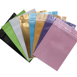 ถุงซิปล็อคก้นแบน ฟอยล์สีทึบ (ตั้งไม่ได้)