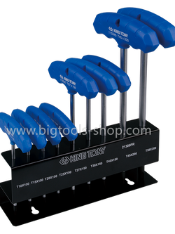 คิง โทนี่ : ชุดประแจท็อค ด้ามตัว ที (9 ตัวชุด) King Tony : 9 PC. T-type Wrench Set (For TORX Head) (21309PR)