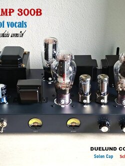 แอมป์หลอด 300B Tube Amp Pure Class A เสียงหวาน เบสแน่น แหลมใส - ร้านไทย พร้อมส่ง -