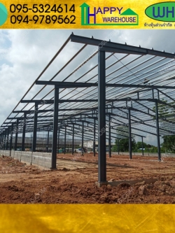 รับสร้างโกดังสำเร็จรูป อ.ลำทับ จ.กระบี่ ขนาด39.50x75x8 เมตร