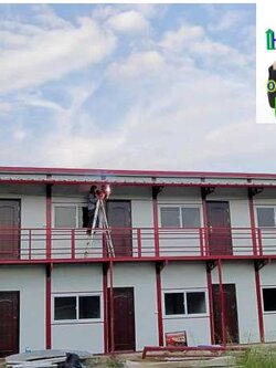 บ้านพักคนงาน 2 ชั้น ขนาด3.60x10.80 เมตร