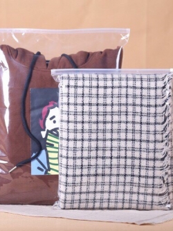 ถุงซิปรูด พลาสติกใส ใส่เสื้อผ้า กระเป๋า รองเท้า
