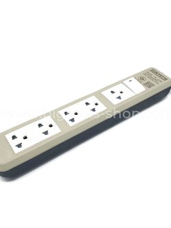 SUNTECH ชุดปลั๊กพ่วง 5 ช่อง 1 สวิตช์ ยาว 5 เมตร 16A 3,500W (สายไฟ 3 x 1.5 Sq.mm.)