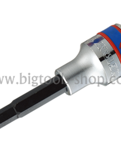 คิง โทนี่ : ลูกบล็อคเดือยโผล่ 6P (6 เหลี่ยม) ยาว รู 1/2" King Tony : 1/2"DR. HEXAGON Bit Socket (4035M)