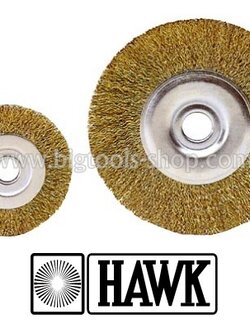 HAWK : แปรงลวดกลม บาง สีทอง